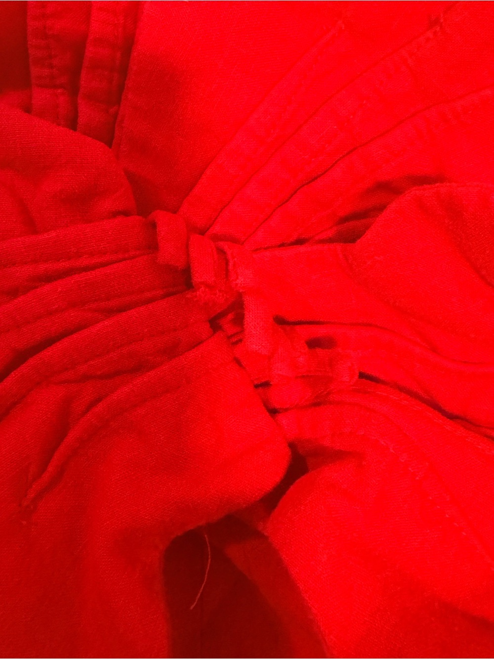 Farm Rio Red Garden Linen Blend Cocktail Midi Dress Size XS - Picture 5 of 8